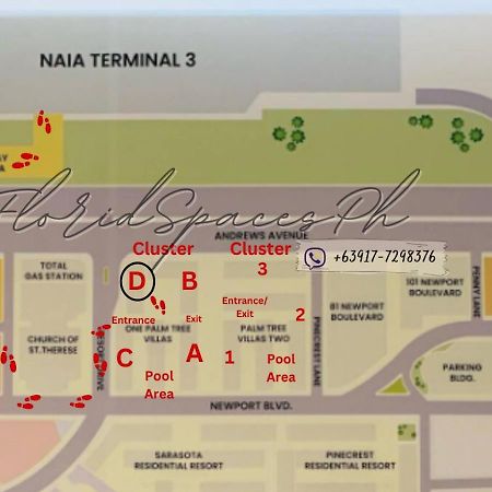 One Palm Tree Villas Condominium - Studio 10O With Balcony - Across Terminal 3 Airport Манила Екстериор снимка